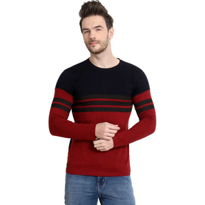 Il pannello della maglietta degli uomini del blocco di colore a contrasto funziona le camicie più popolari più vendute in vendita - Product Image 1