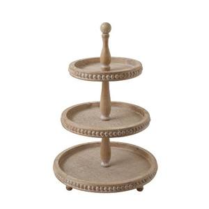 Supports à gâteaux faits à la main en bois d'acacia pour le mariage Présentoir à gâteaux en bois avec conception et vente de taille personnalisée - Product Image 2