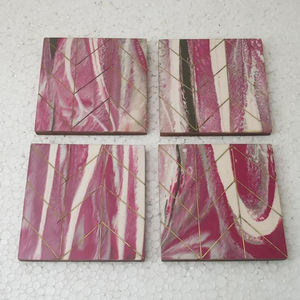 Meilleure vente 2024 boisson thé sous-verres personnalisés forme et taille imprimé sous-verres en acacia d'approvisionnement d'usine avec support à Star Crafts India - Product Image 5