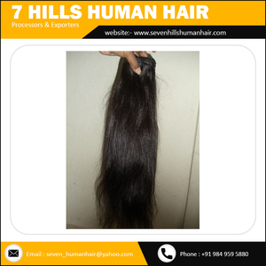 Cabello humano sin procesar de la trama de la máquina Remy virgen India - Product Image 5