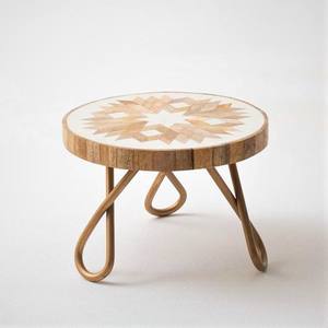 Support à gâteau forme ronde Design moderne plateau support planteur tabouret pour fête d'anniversaire polyvalente maison hôtel anniversaire Tradnary - Product Image 3