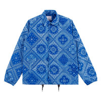 Pull-over en nylon imprimé Veste coupe-vent Veste d'entraîneurs Veste décontractée d'hiver pour hommes OEM Custom Multi Color / Cotton Shell 15 logo