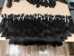 Straight Bundles aligned VIRGIN Remy Double Machine Weft High Quality HUMAN HAIR EXTENSION wholesale price - Product Image 4