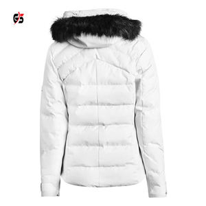 Dernières femmes Nouveau Style Veste Complet Personnalisé Logo Imprimé Fermeture À Glissière À Capuche Poches Col Manches longues 100% Coton - Product Image 2