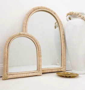 Espejo colgante de mimbre hecho a mano, mimbre, SISU, RMA-020 - Product Image 3