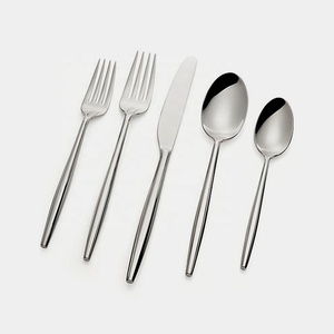 Ensemble de couverts nouveau design ensemble de couverts à poignée ronde en acier inoxydable des deux côtés avec nickel argenté - Product Image 6