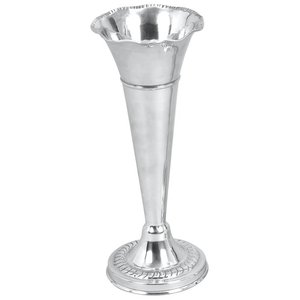 <b>Set</b> of 2 Pcs Polish Hammered Aluminum <b>Vase</b> for Home Decorative Item - Product Image 2