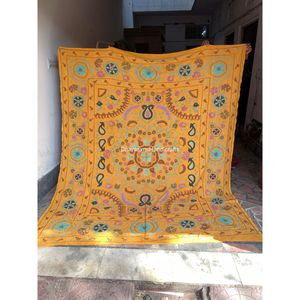 Funda de cama de diseño indio, hecha a mano, edredón de algodón tamaño Queen, cubrecama de diseño bordado, venta al por mayor - Product Image 2