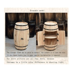 Baril décoratif <span class=keywords><strong>de</strong></span> <span class=keywords><strong>vin</strong></span> en bois massif, morden naturel <span class=keywords><strong>de</strong></span> grande capacité, rangement <span class=keywords><strong>de</strong></span> <span class=keywords><strong>vin</strong></span> - Product Image 2
