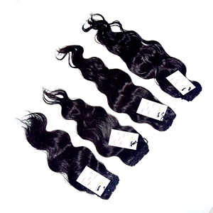 Extensions de cheveux naturels bouclés, trame, cheveux humains vierges, couleur naturelle, 10 — 36 pouces, bon marché, vente en gros usine - Product Image 2