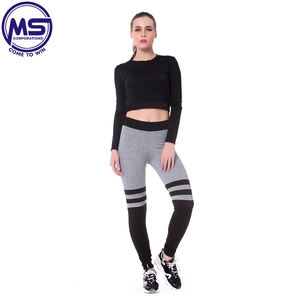 High Quality Custom Women's Gym Fitness Sports <b>Leggings</b> with Logo at Waist Wholesale Sports Wear - Product Image 3