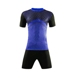Latest Top Quality Sublimation Soccer Jersey Best Quality Cheap Soccer Uniforms Unique Soccer Jersey Shirt and Shorts For Men - Product Image 1