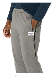 Men's High Quality Custom Logo Streetwear Performance <b>Stretch</b> Knit Jogger Pant-93% Polyester, 7% Elastane-Imported&<b>Machine</b> Wash - Product Image 3