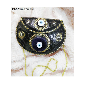 <span class=keywords><strong>Pochette</strong></span> perline in pietra di metallo antico zinco argento per borsa da sera da donna Guru Kirpa Export House - Product Image 6