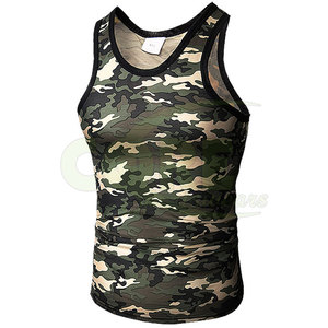 Ropa de calle informal para adultos, camisetas deportivas para correr al aire libre, sin mangas, transpirable, de punto, de talla grande en diseño de sublimación - Product Image 1