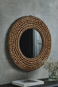 Sustainable Rustic Water Hyacinth Weaved Decorative <b>Mirrors</b> Antique Oval <b>Wall</b> <b>Hanging</b> for Home Use Loose Decorative <b>Mirrors</b> - Product Image 3