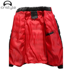 แจ็กเก็ตขนเป็ดแบบมีซิปของผู้ชายทรงหลวมมีฮู้ดหนาอบอุ่นในฤดูหนาว - Product Image 2