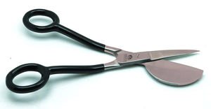 Duckbill-Tijeras negras de acero inoxidable, 6 ", cuchillo de reparación de niquelado de alfombras - Product Image 3