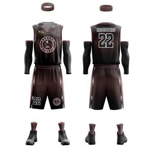 Ensemble d'uniformes de basket-ball réversible pour jeunes, de haute qualité, avec logo personnalisé, nouveau design, sublimation sportive - Product Image 4