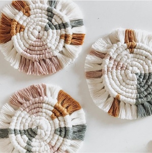 Macrame Placemats Cup Mat <b>Tablecloth</b> Coaster Cup Pad - Product Image 1