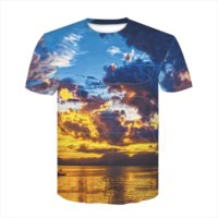Haute qualité 3 D Sublimation Imprimé Psychédélique Crâne T Chemise pour hommes Grand sport et rue porte casual par des clients ajustement