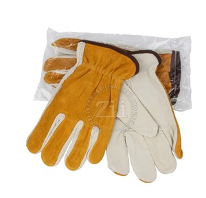 Vente en gros de gants de travail professionnels en cuir anti-impact et ignifuges à bas prix - Product Image 4