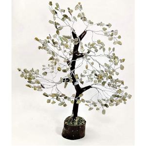 Arbre de vie naturel Labradorite cristal fil bois Look arbre de vie arbre porte-bonheur Feng Shui décor pour décoration cadeaux - Product Image 1
