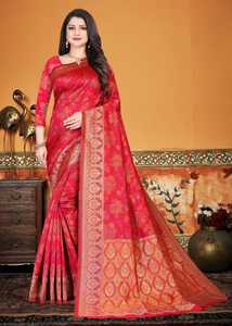 Bollywood designer saree designer miroir travail fleur conception tissu de soie douce impression numérique couleur marron sari avec chemisier Inde vêtement - Product Image 4