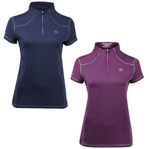 Chemise d'équitation pour femmes, à manches courtes, haut d'équitation, de Performance, pour dames - Product Image 1