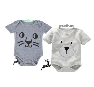 tirupur wholesale new girls romper Organic Baby Romper Manufacturer from India Cartoon super fine cotton onesie rompers jumpsuit - Product Image 1