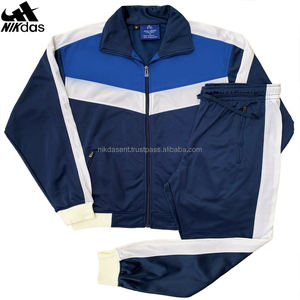 Survêtement de sport décontracté pour homme printemps automne 2 pièces sweat-shirt à fermeture éclair + pantalon de survêtement ensemble M-5XL - Product Image 6