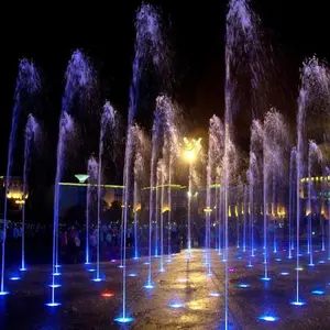 Outdoor Underground Design Interactive Music Dancing Funny Water Fountain In Garden Park