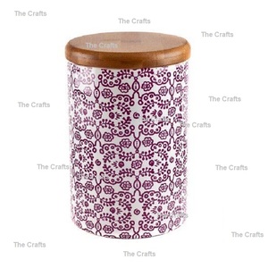 Boîte de rangement en bois pour la maison et la cuisine des restaurants, 4 tailles et designs différents, pour le sucre, le thé - Product Image 4