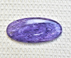 Charoite Cabochon พลอย Charoite ธรรมชาติรัสเซีย,พลอย Charoite ทรงและขนาดธรรมชาติสีม่วงรัสเซีย - Product Image 4