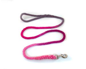Range Rope Dog <b>Leash</b> "The Deedee" in Grey and Pinks - Product Image 1