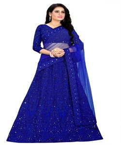 Más elegido Heavy Georgette bordado piedra trabajo Lehenga Choli con Dupatta desgaste de fiesta precio al por mayor Ropa Étnica alfanumero - Product Image 1