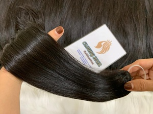 Cabello Virgen Remy Liso Extremo de Doble Trama 100% Humano con Cutícula, Cabello Malayo, Paquete de 100g - Product Image 5