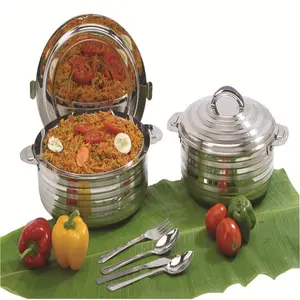 Boîte isotherme classique en acier inoxydable avec couvercle, diamètre 20 cm, écologique - Product Image 1