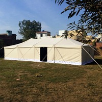Tenda Kemah Kanvas, Tenda Berkemah Kanvas, Kanvas, Tahan Air, Hijau Zaitun, Khaki, Putih, Khusus, Timur Tengah