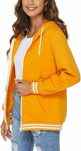 Nouveau design femmes hiver polaire sweats à capuche à manches longues hauts fermeture éclair sweats à capuche décontracté dames automne tricoté vêtements XS - Product Image 5