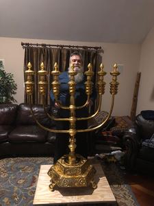 Best quality designer solid brass menorah Religious at wholesale price - Product Image 3