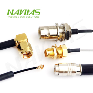Ensamblaje de cable coaxial RF con aislamiento de PTFE personalizado Conectores BNC/TNC/U.FL Conductor de cobre estañado para módulos inalámbricos de antena IoT - Product Image 2