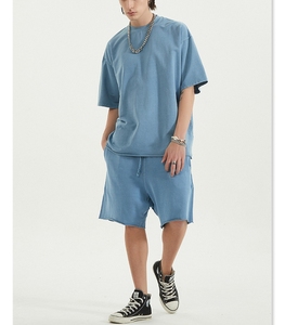 ชุดเสื้อยืดและกางเกงขาสั้น,ชุดเสื้อผ้าแฟชั่นทรงหลวมใส่ได้ทั้งชายและหญิง - Product Image 4