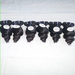 Paquetes de buena calidad alineados con cutícula virgen, distribuidores de cabello indio sin caída, cabello humano ondulado Suelto - Product Image 3