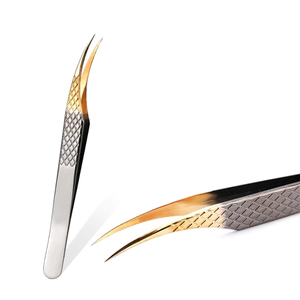 Pinzas para extensión de pestañas, de acero inoxidable, venta al por mayor, 2022 - Product Image 2
