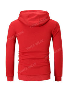 Sweat à capuche décontracté pour hommes personnalisé par OEM pull patchwork avec motif brodé polyester/coton coupe de motif imprimé de la saison d'hiver - Product Image 4