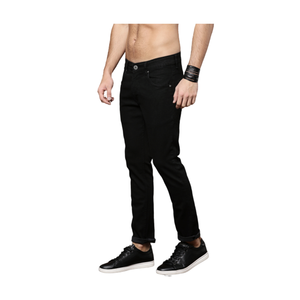 Jeans décontractés pour hommes, coupe droite, taille mi-haute, respirants, délavés, avec dentelle, qualité OEM, qualité export, qualité supérieure, fabriqués au Bangladesh - Product Image 1