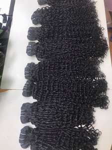 Prix de gros Haute Qualité Vietnamienne EXTENSION DE CHEVEUX HUMAINS VIERGE Remy Romantique bouclés Faisceaux Double Trame De Machine - Product Image 2