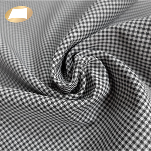 Tissu serviette 95% polyester 5% élastique, petit tissu couleur blanc et noir pour chemises - Product Image 1