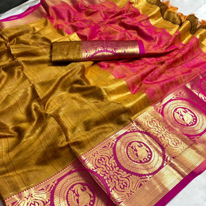 Indio katan saree último diseñador de ropa de fiesta de boda de las mujeres, desgaste georgette de seda bordado sari con blusa - Product Image 1